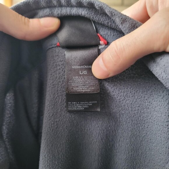 'The North Face' flash dry grey quarter zip fleece pullover sweater men's L - Picture 4 of 5